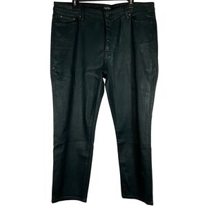 Ralph Lauren Pants Size 18W Black Faux Leather Straight